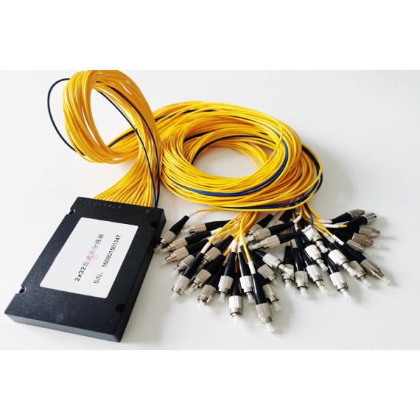 2X32 FC UPC PLC Fiber Splitter 1260NM to1650NM Excellent Environmental Stability