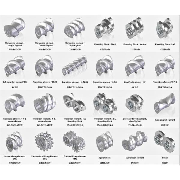 Type30 Segment Screw For Parallel Twin Screw Extruder
