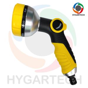 China Multifunctional Thumb Control Spray Nozzle With Hose Connector For Gardening Irrigation And Car Washing wholesale