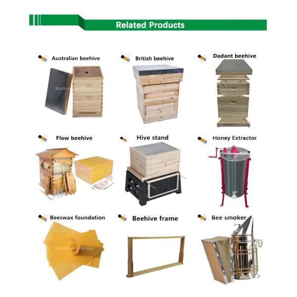 Bee Farm Langstroth Two Layers Wooden Beehives 20mm