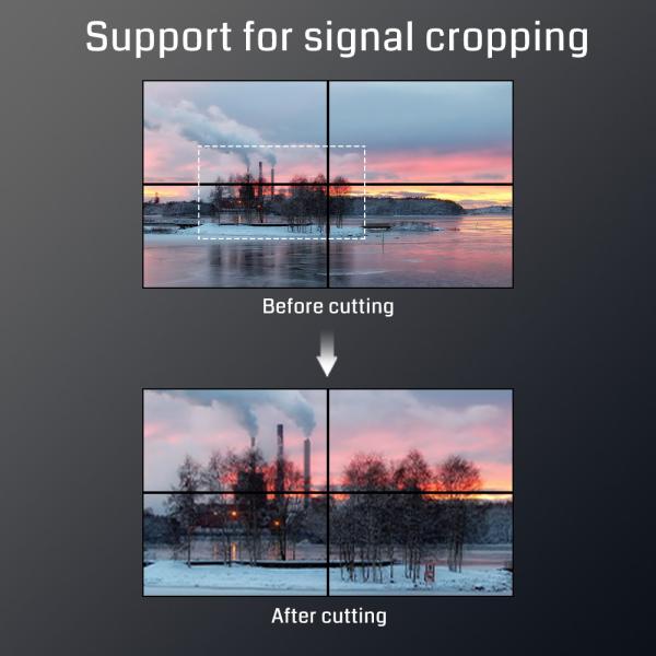 IR Control HDMI Video Wall Processor 4k with Seamless Switching Functionality