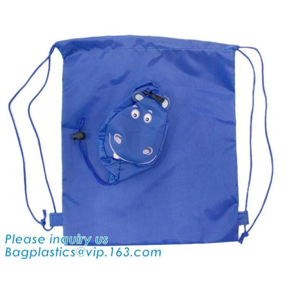 Polyester fabric drawstring bag /advertising pull rope backpack cloth bag /nylon shoulder pocket customization BAGEASE
