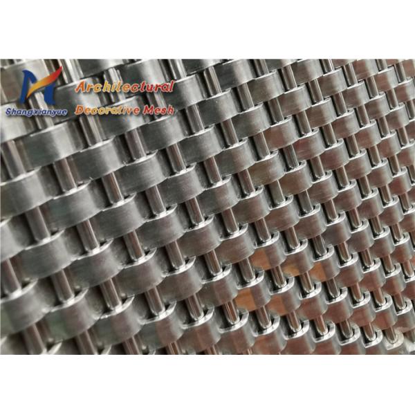 Interior Covering Elevator Mesh SS316 Crimped Weave Wire Mesh