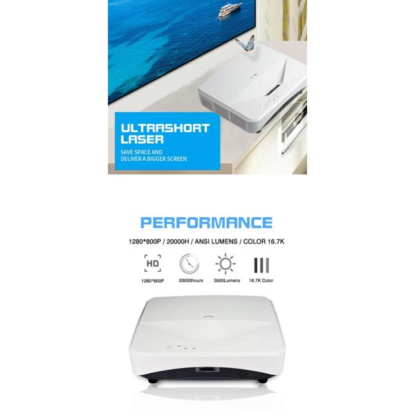 1920 X 1080 1080P HD Projector Lcd Projector Education For Home Theater