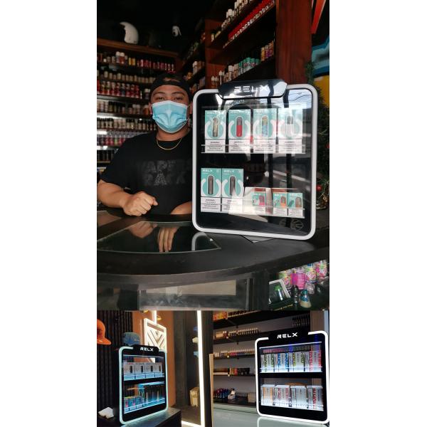 Double Sided Hair Extension Display Rack Wooden Hair Extension Display Stand