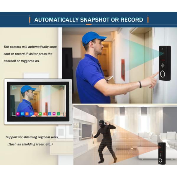 10 Inch big touch screen ip video intercom wi-fi video door phone doorbell IP video door bell SIP