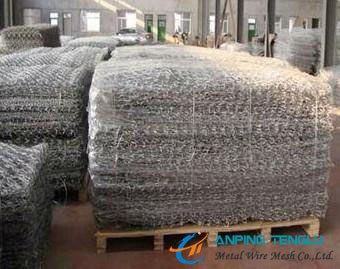 Low Cost Gabion Mesh/Gabion Box With Galvanized Wire, PVC Coated Wire