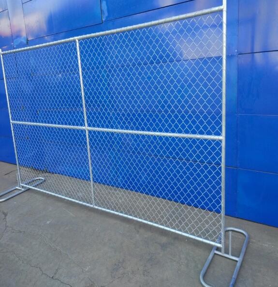 Individual Durable 6ft Height Temporary Security Fencing Chain Link Portable
