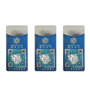 China ODM Custom Security Stickers Holographic Anti Fake Sticker Security Code wholesale