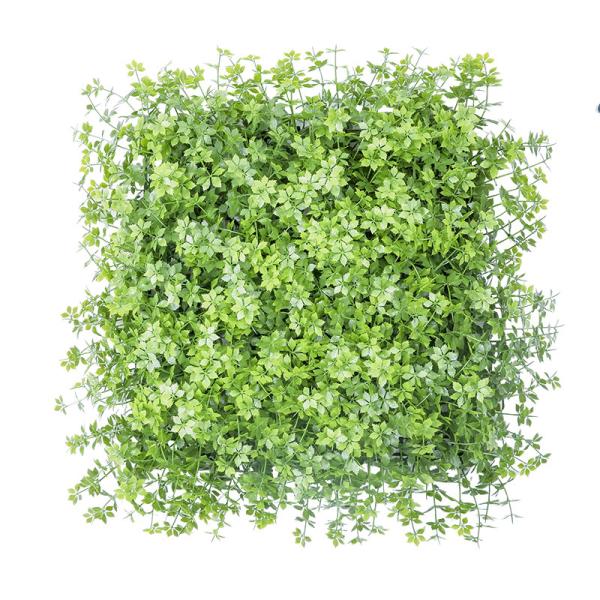 PE Plastic Plants Artificial Bush Wall 50*50cm For Home Decorative
