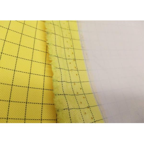 5mm Grid Yellow Anti Static Fabric For Industy UnderWear