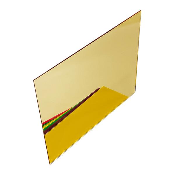 1220x2440mm Golden Mirror Acrylic Sheet 0.8mm Thick Colored Mirror Sheets