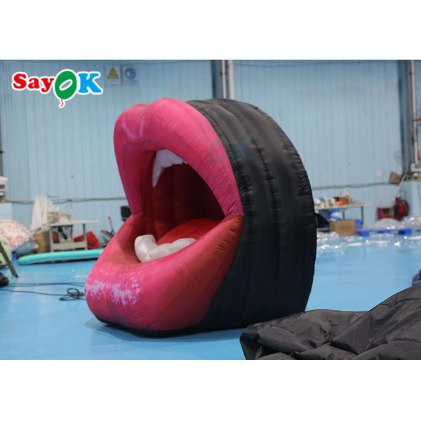 Tarpaulin Custom Inflatable Products For Pub Music Party Mouth Lip Model Decoration
