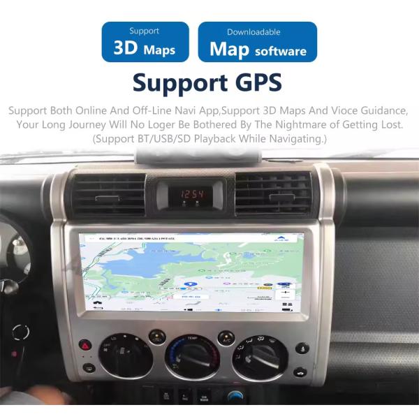 Android 13 Car Multimedia Player With GPS Navigation WiFi For Toyota FJ Cruiser