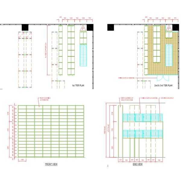 Multi-levels Storage & Hand Picking Rack Support Mezzanine