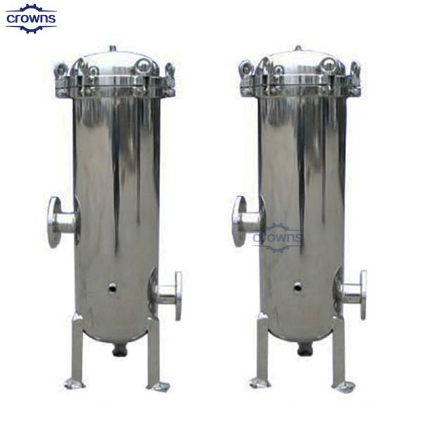 SS 304/316L Magnetic Single Multi Cartridge Filter Housing For Wine Oil Water Treatment