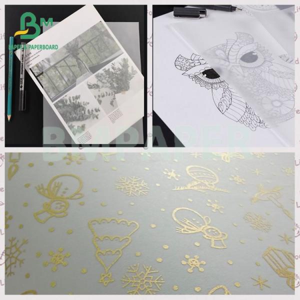 93gsm Smooth Easy Visible Through Recyclable Transparent Paper