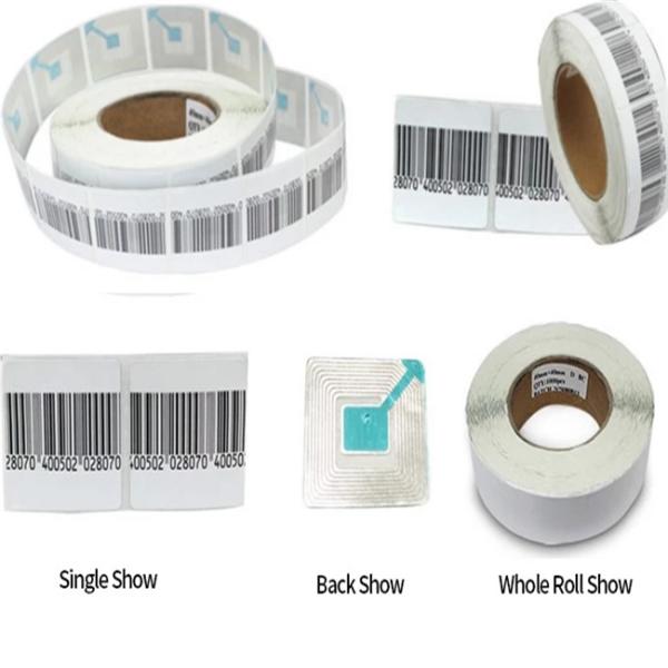 OEM ODM Garment Or Towel Anti Theft Label With Bar Code / Eas Soft Tags