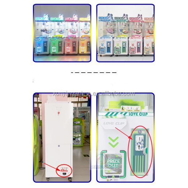 Clip Prize Candy Crane Machine Arcade Commercial Claw Machine