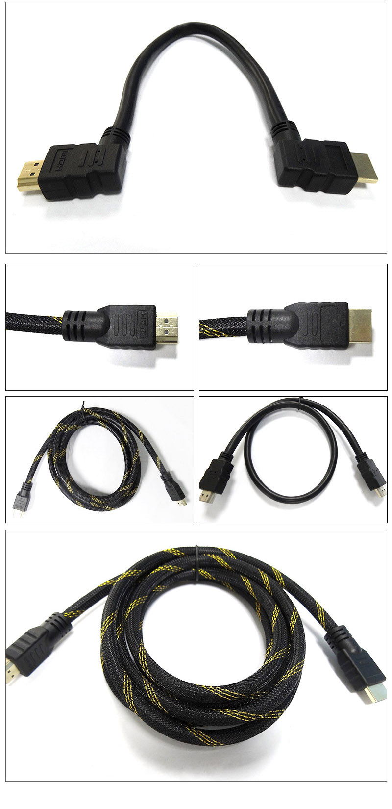 Male Female 28AWG Baffle Line Data Extension Cable HDPE With Ears