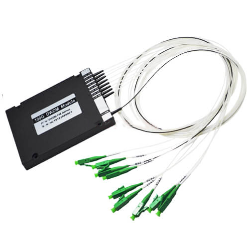 100Ghz 200Ghz DWDM Multiplexer Fiber Optic Gigabit Switch 0.11nm Channel Passband