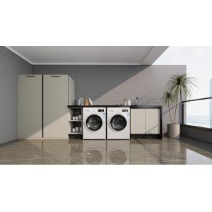 China Beige Stainless Steel Balcony Storage Cabinet With Laundry Integration wholesale