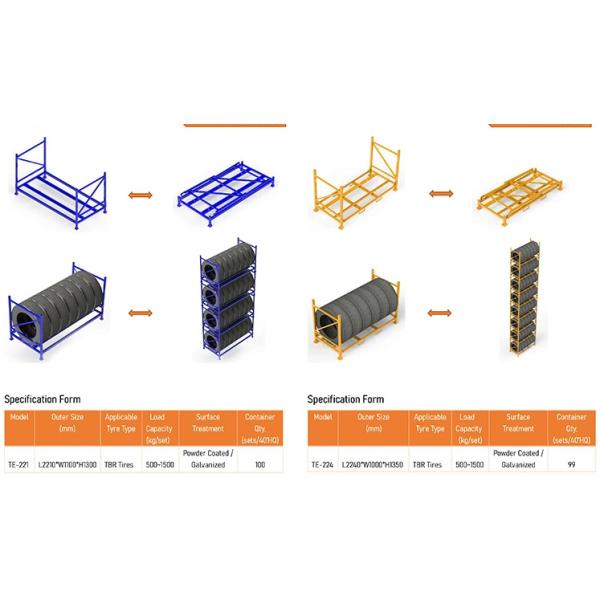 Customize Stackable Heavy Duty Double Stacking Pallet Rack Frame Rack for Goods Storage