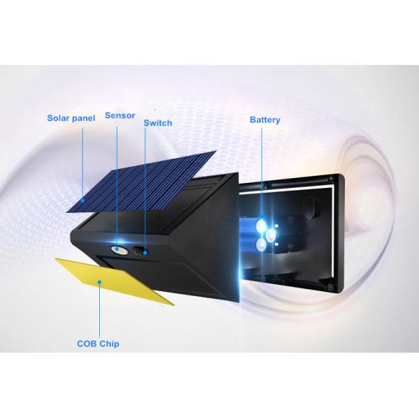 powered sensor rechargeable cob solar wall mounted light,led wall solar light home,up and down solar wall light outdoor