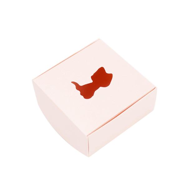 Small Paper Full Color Printed Boxes Handmade Soap Packaging Box With Window Hole