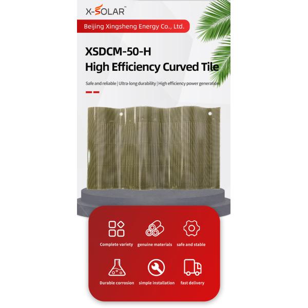 Curved Photovoltaic Tile Panels for Sustainable Building Solutions