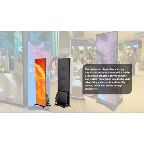 HD Indoor P1.538 LED Display Poster Advertising Video Player High quality Less Cost