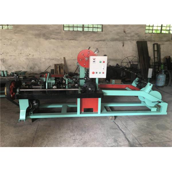 Reverse Twisted Barbed Wire Making Machine , Barbed Wire Fencing Machine