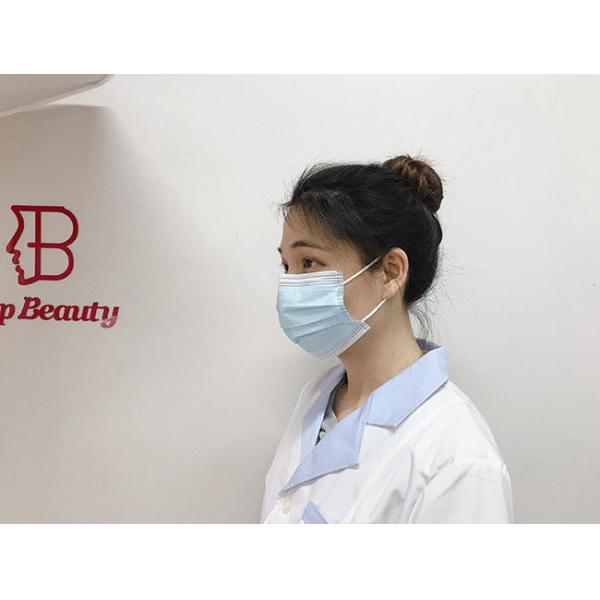 Blue Sterile Face Masks 3ply Earloop Protection Pollution Face Mask Waterproof