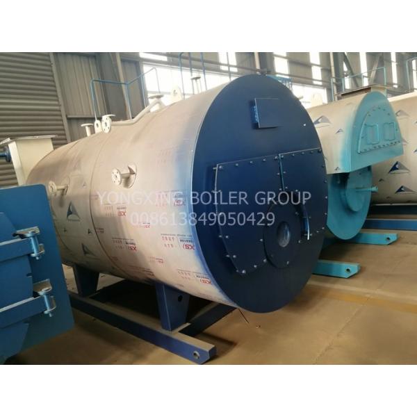 Commercial Food Factory Gas Fired Steam Boiler Fire Tube Structure CE Certificated