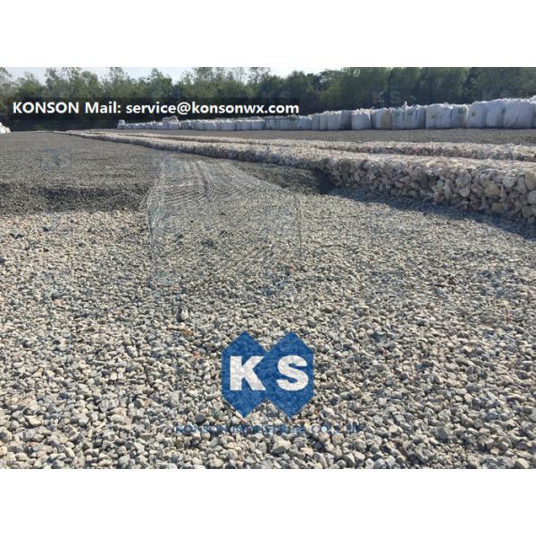 Zinc And Pvc Coated Fully Automatic Hexagonal Wire Netting Machine / Gabion Mesh Machine