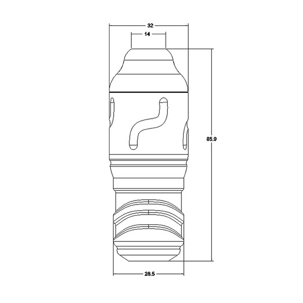 Green Color Short RCA Tattoo Machine Pen Rotary For Tattoo Artist