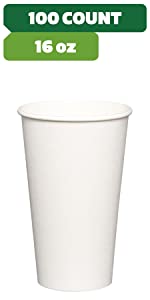 16 oz 100 paper cups