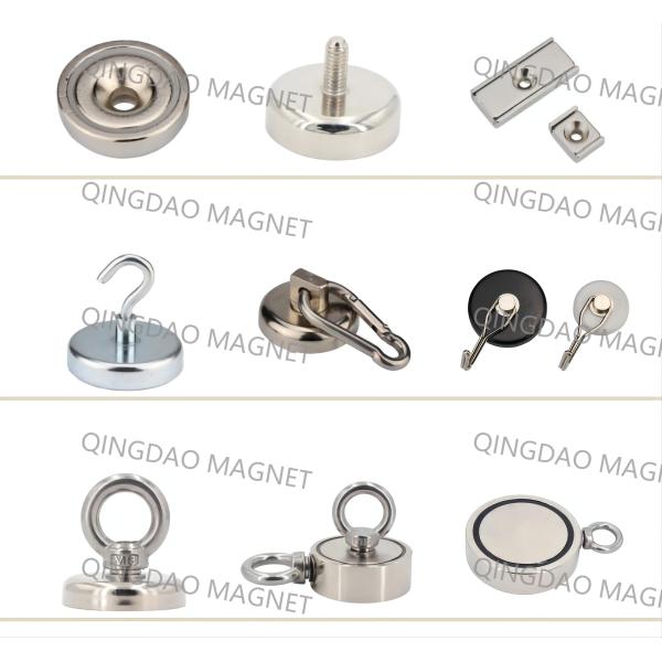 Sintered NdFeB Hook Magnet, N35, Permenent Office Magnets in Yellow Color