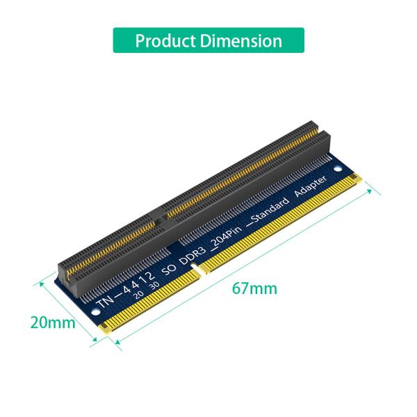 Standard SO-DIMM 204PIN DDR3 Memory Test Protection Adapter For STD 204Pin Slot