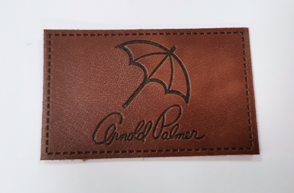 China Customized Design PU Leather Patches Garment Labels Embossed Logo wholesale