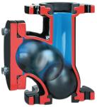 Industrial Horizontal Ball Check Valve For Sludge Pump / Low Pressure Drop Check