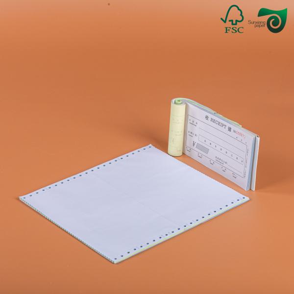 70gsm 75gsm Black Image Smooth CF CB Carbonless Paper 43cm 61cm A2 Copy Paper FSC