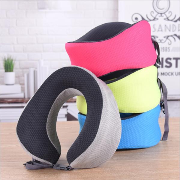 Travel Accessories Memory Foam Neck Roll Pillow For Neck Pain , Long Life