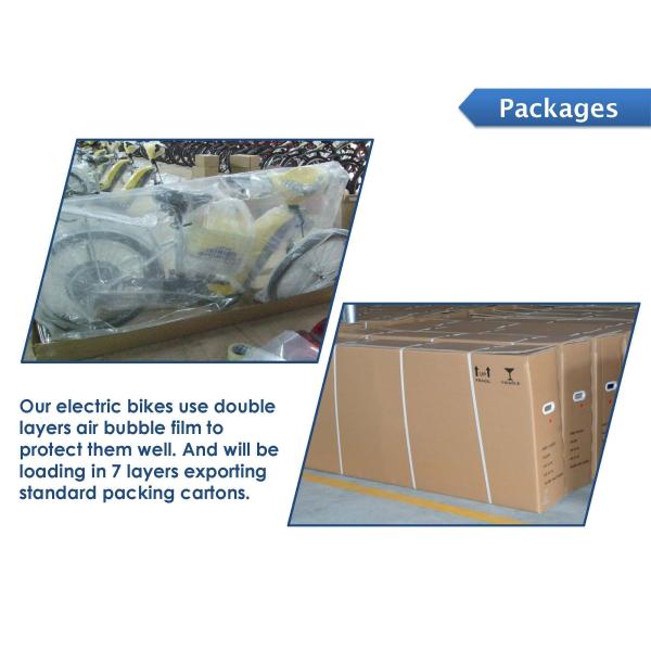 26 Inch Girls Urban E Bikes 250W 48V Aluminum Frame Shimano Derailleur