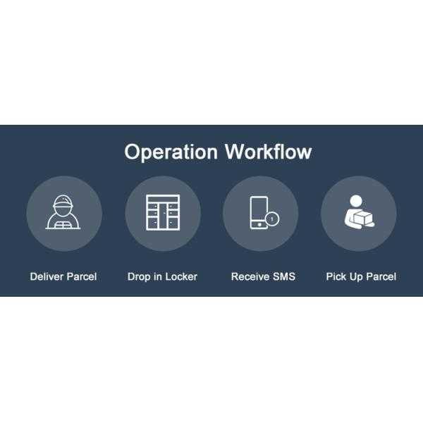 Indoor Security Parcel Delivery Locker With Remote Control Platform Camera Option