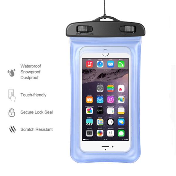 Pink Waterproof Phone Bag PVC Waterproof Phone Pouch Floating Dry Phone Bag