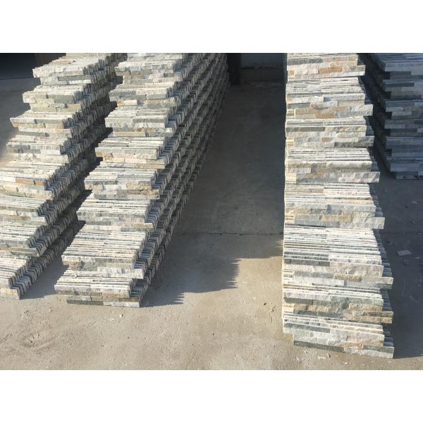 Artificial Yellow Split Slate Stone Wall Cladding