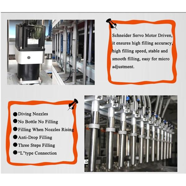 Piston High Viscosity Liquid Filling Machine Servo Motor Driven