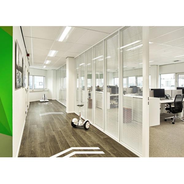 Sound Insulation Glass Partition Wall Flexible 90mm Thickness Single Double Glass