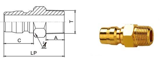 Flexible High Flow Hydraulic Quick Couplers , LSQ-RD Japanese Type High Flow Coupler